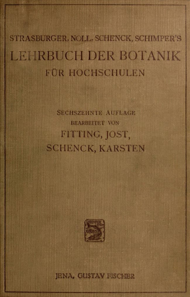 Lehrbuch der Botanik für Hochschulen