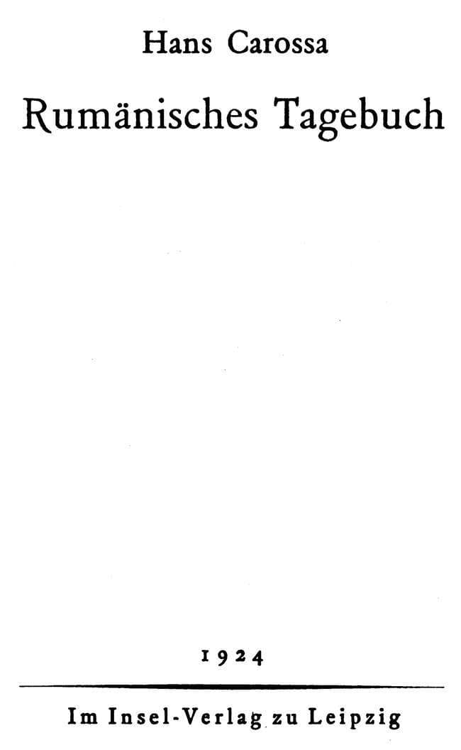 Rumänisches Tagebuch