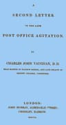 A Second Letter on the late Post Office Agitation