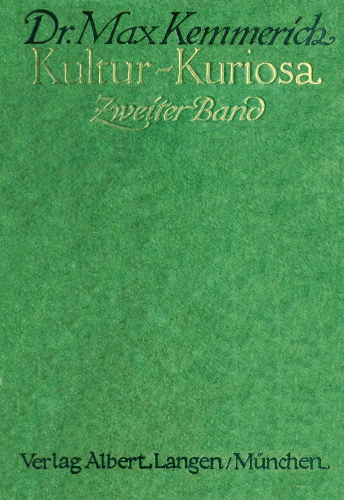 Kultur-Kuriosa, Zweiter Band