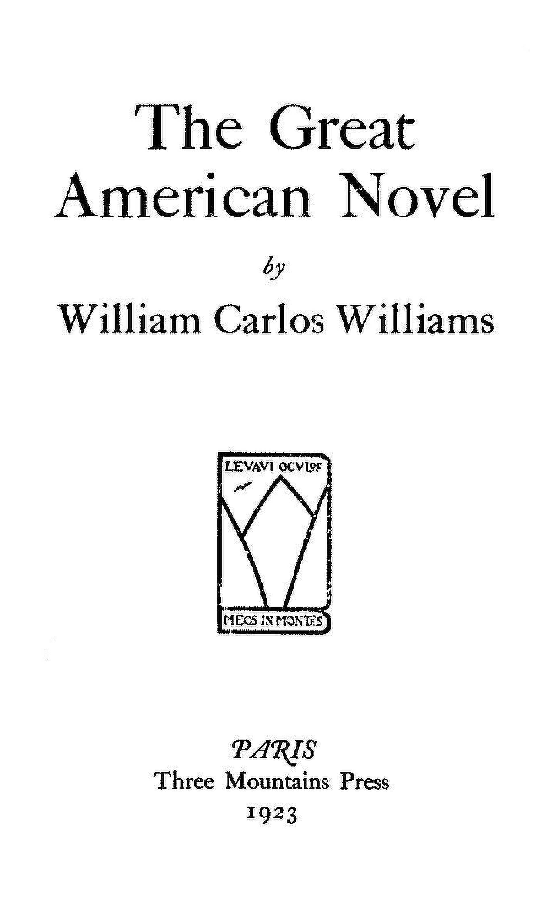 The Great American Novel