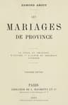 Les mariages de province