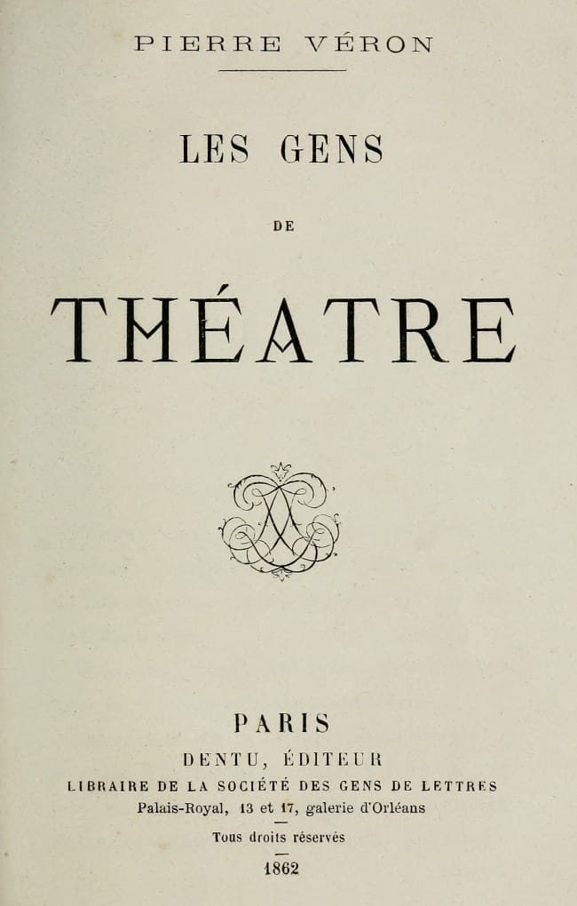 Les gens de théâtre