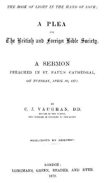 The Book of Light in the Hand of Love: A plea for the British and Foreign Bible…