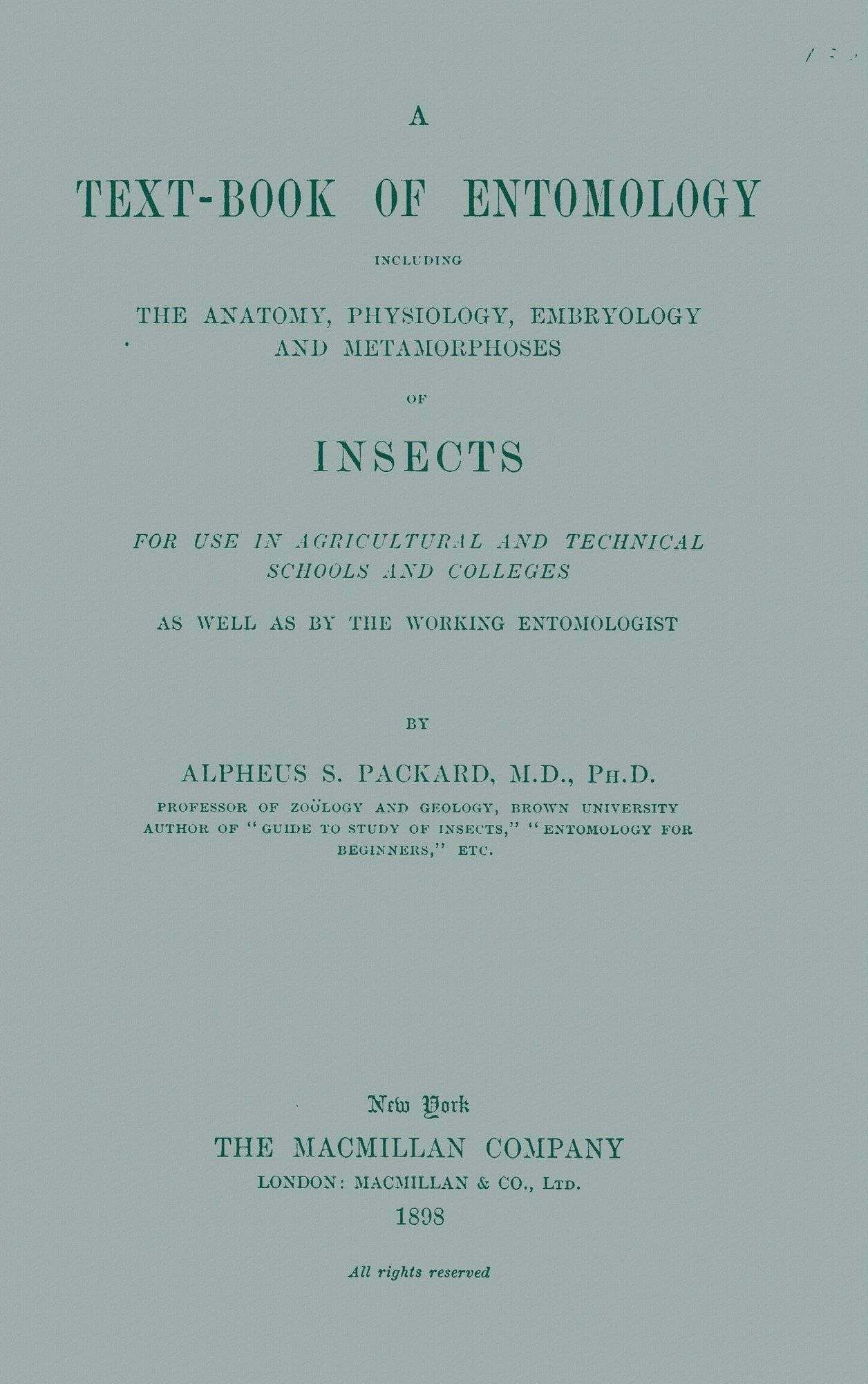 A Text-book of Entomology