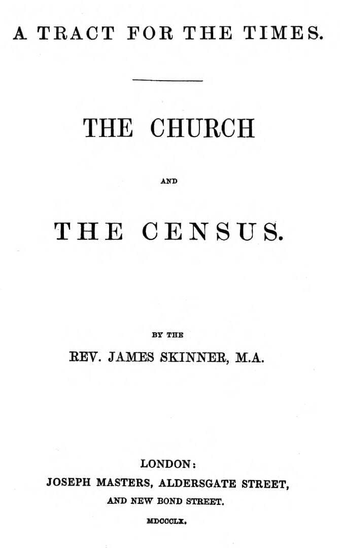 A Tract for the Times: The Church and the Census