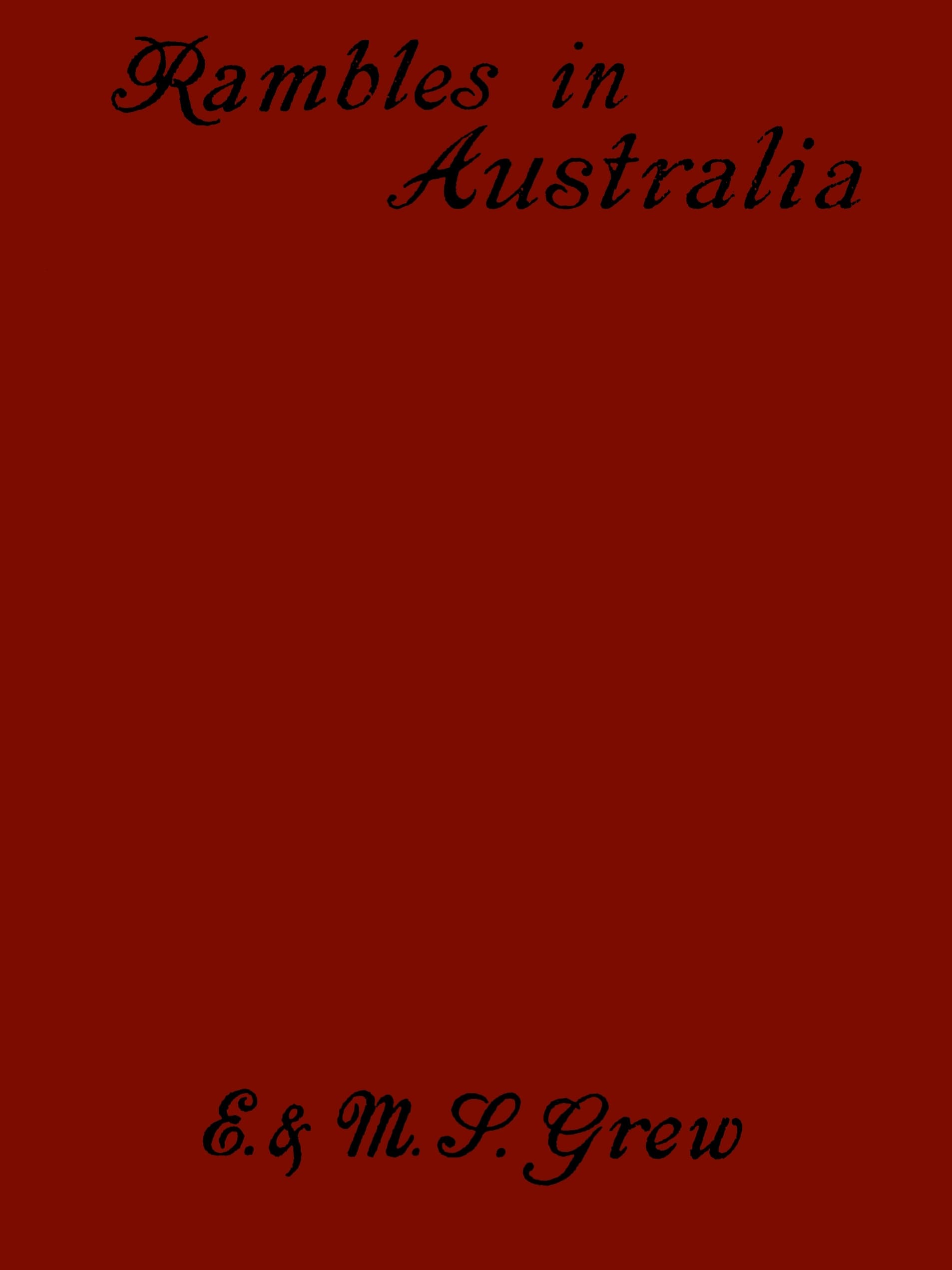 Rambles in Australia