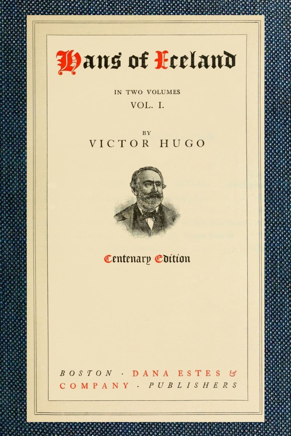 Hans of Iceland, Vol. 1 of 2