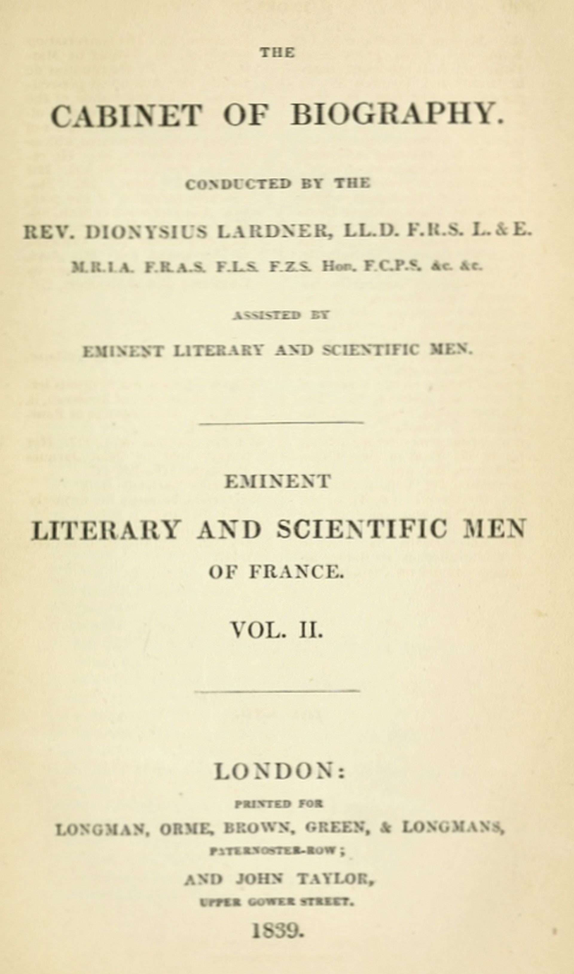 Lives of the most eminent literary and scientific men of France, Vol. 2 (of 2)