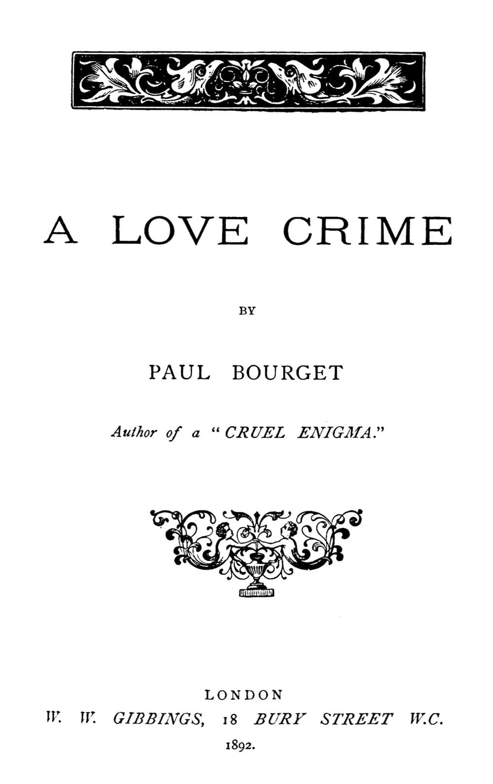 A Love Crime