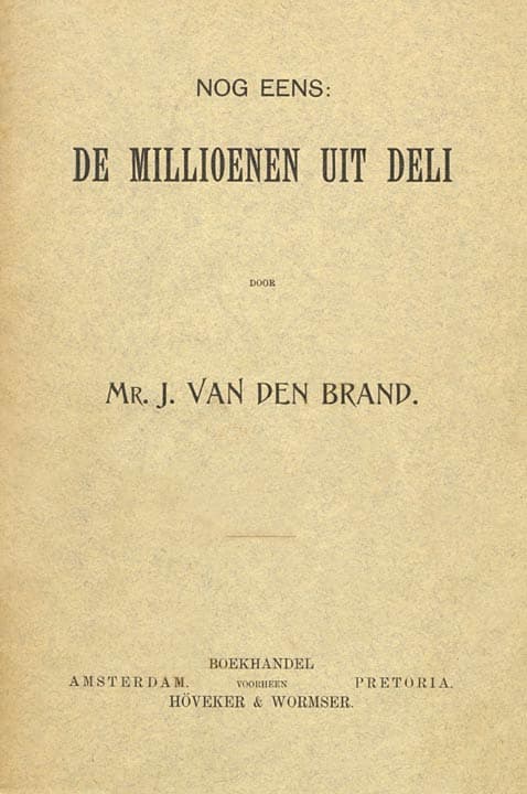 Nog eens: de millioenen uit Deli