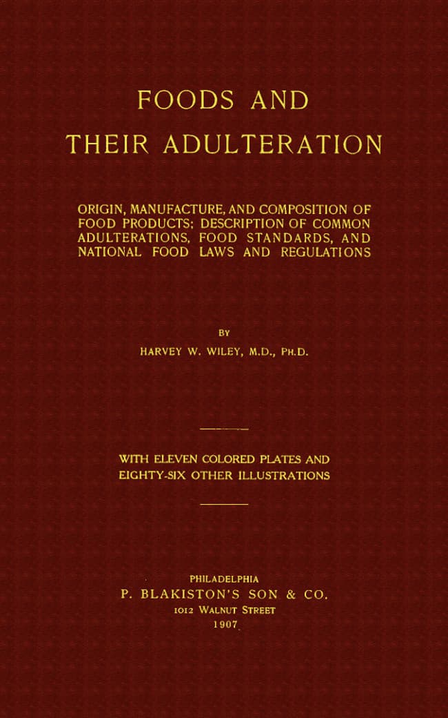 Foods and Their Adulteration