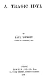 A Tragic Idyl