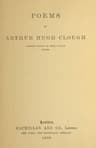 Poems of Arthur Hugh Clough