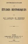 Introduction aux études historiques