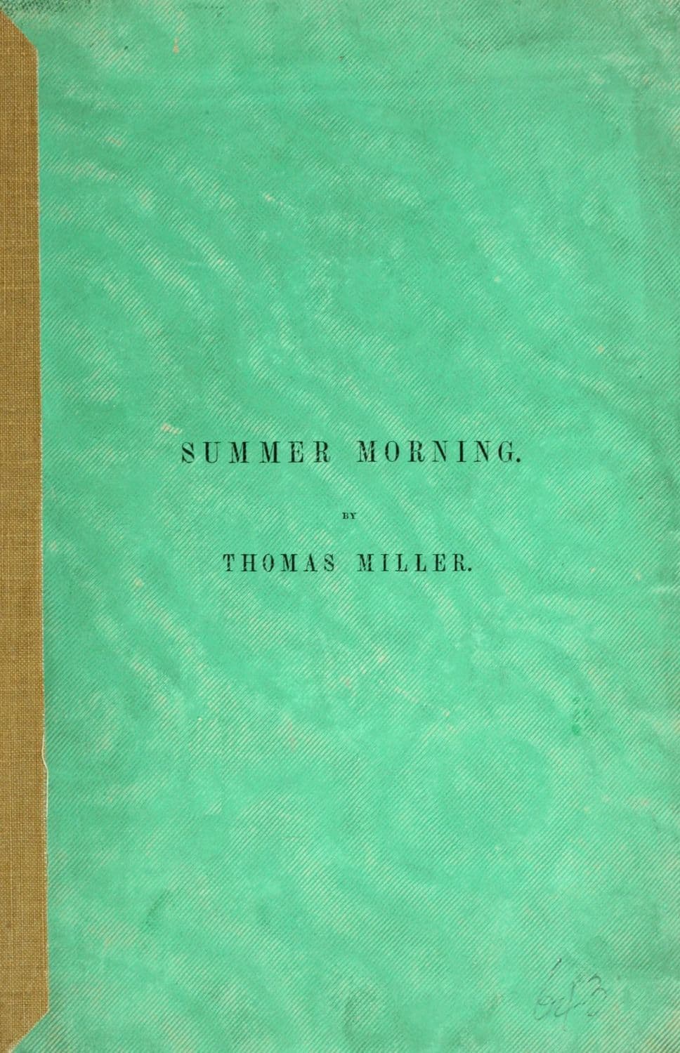 Summer Morning: A poem