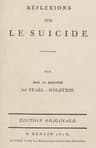 Réflexions sur le suicide