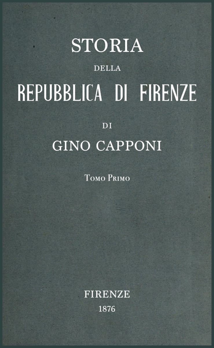 Storia Della Repubblica Di Firenze V. 1/3