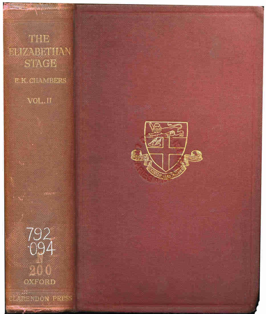 The Elizabethan Stage, Vol. 2