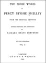 The Prose Works of Percy Bysshe Shelley, Vol. 2 [Of 2]