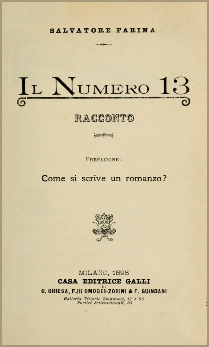 Il Numero 13: Raccontoprefazione: Come Si Scrive UN Romanzo?