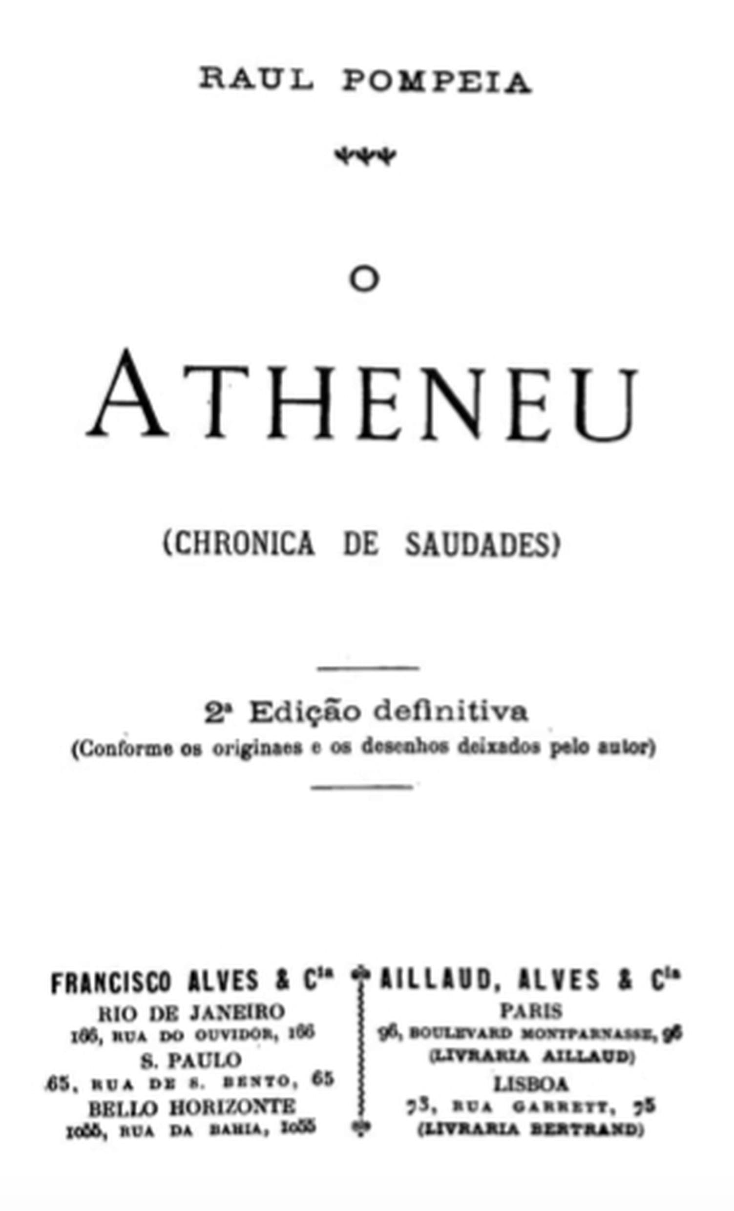 O Atheneu (chronica De Saudades)