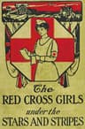 The Red Cross Girls with the Stars and Stripes