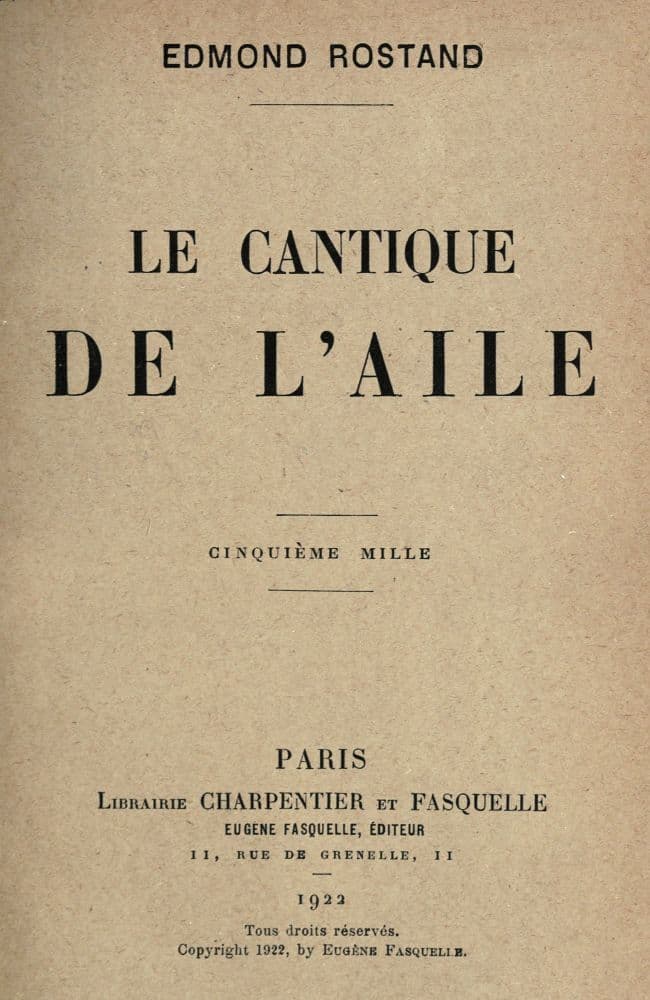 Le Cantique De L'aile