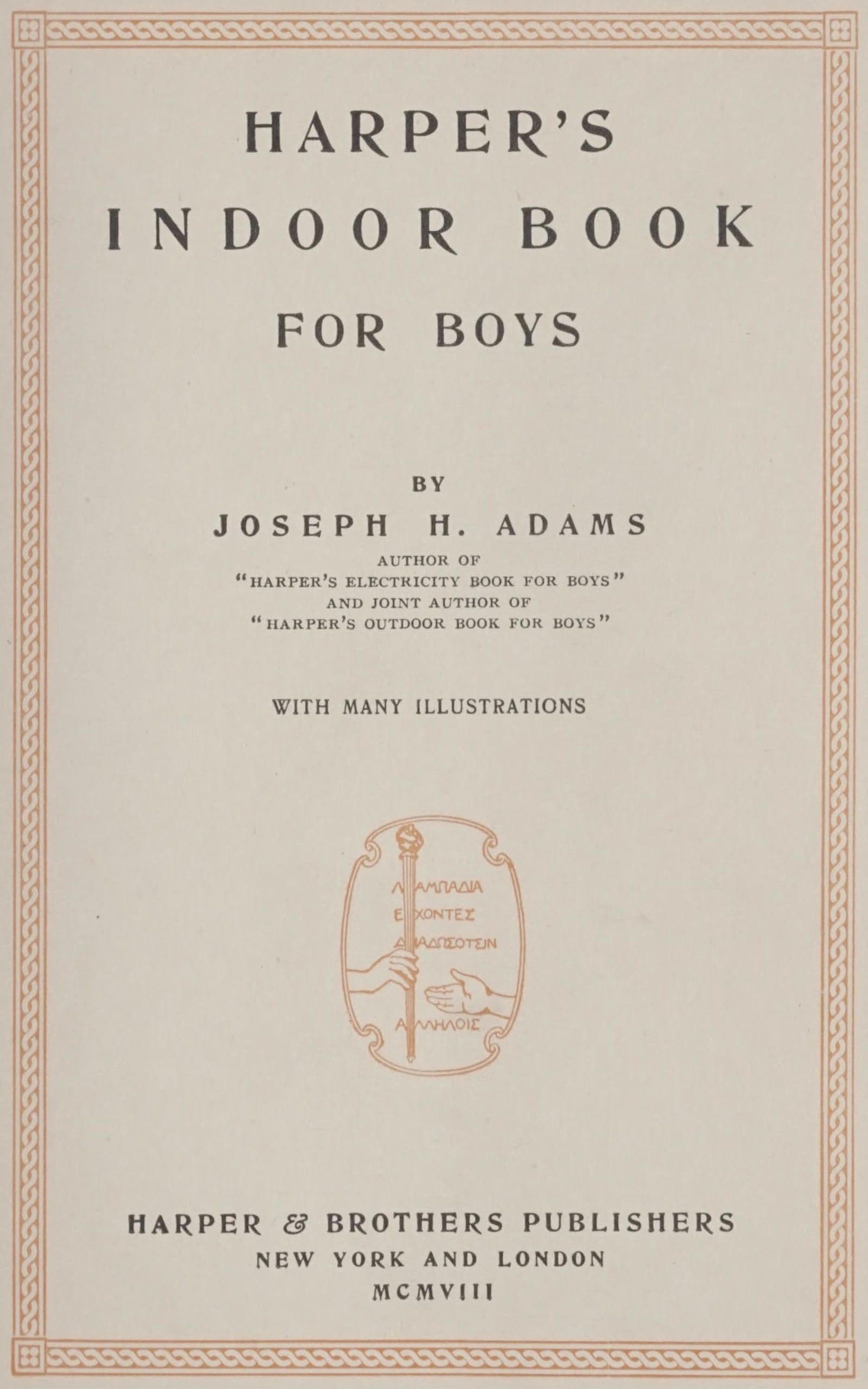 Harper's Indoor Book for Boys