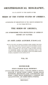 Ornithological Biography, Vol. 3 (of 5): An Account of the Habits of the Birds of the United States of America