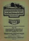 Landesverein Sächsischer Heimatschutz — Mitteilungen Band XII, Heft 1-3: Monatsschrift Für Heimatschutz, Volkskunde Und Denkmalpflege