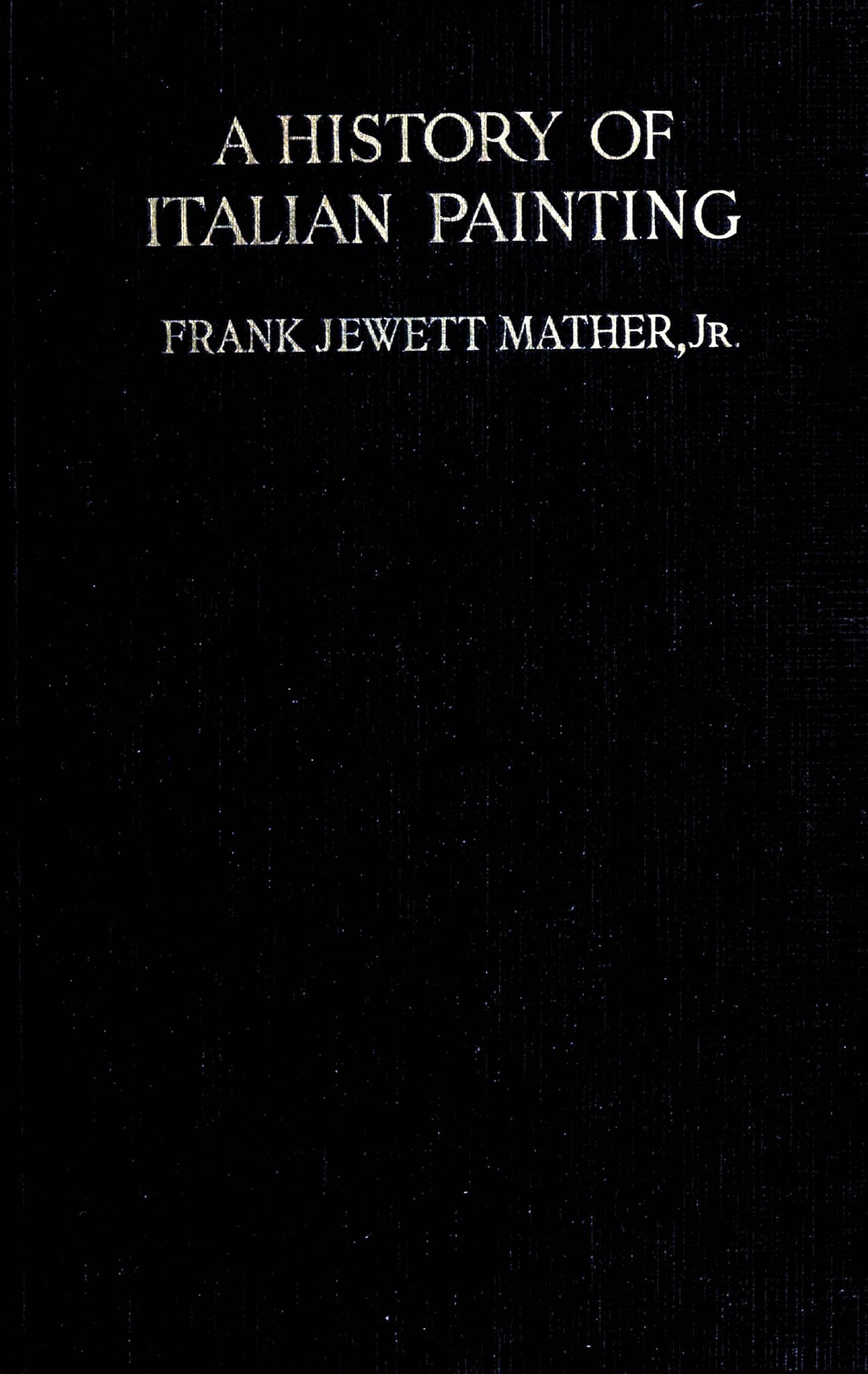 A History of Italian Painting