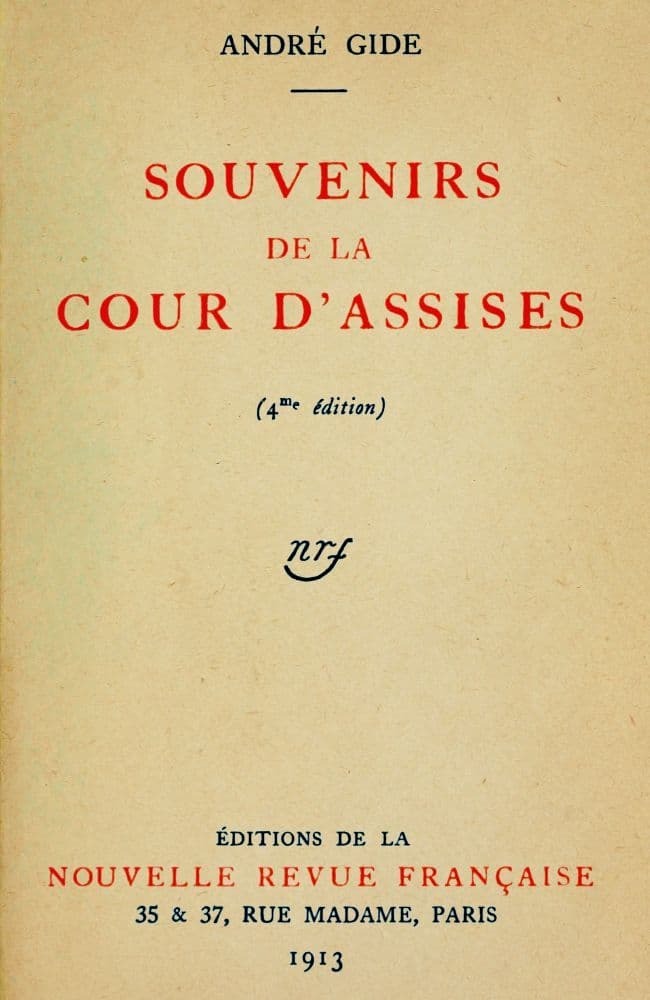 Souvenirs De La Cour D'assises