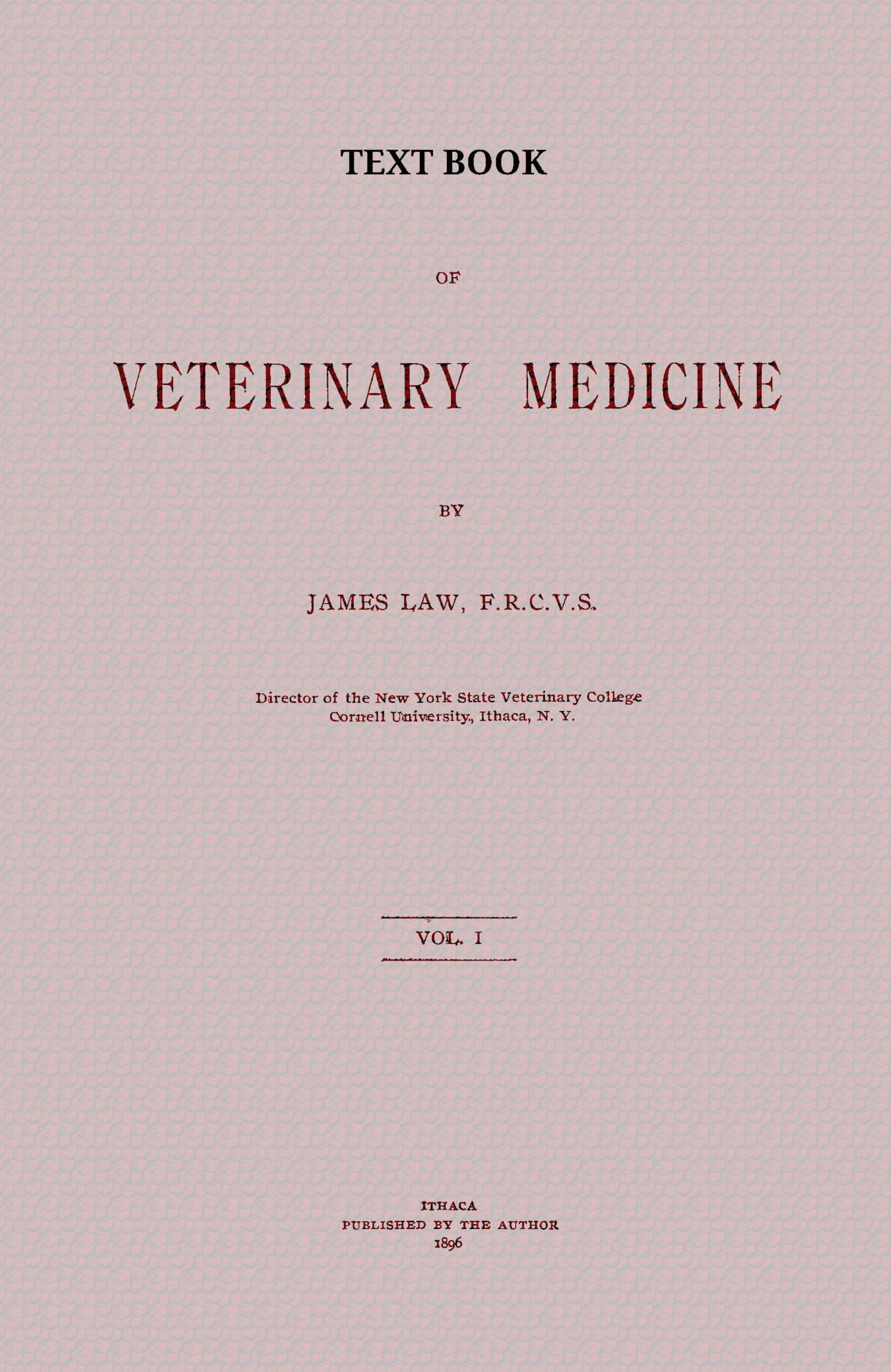 Text Book of Veterinary Medicine, Volume 1 (of 5)