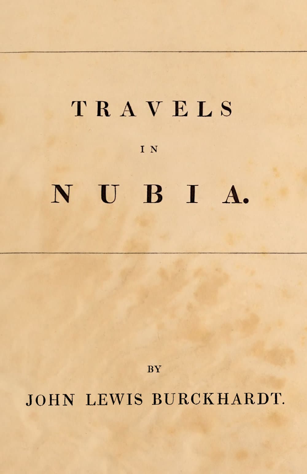 Travels in Nubia
