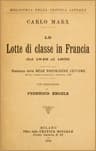 Le Lotte Di Classe in Francia Dal 1848 Al 1850