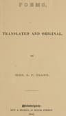Poems, Translated and Original