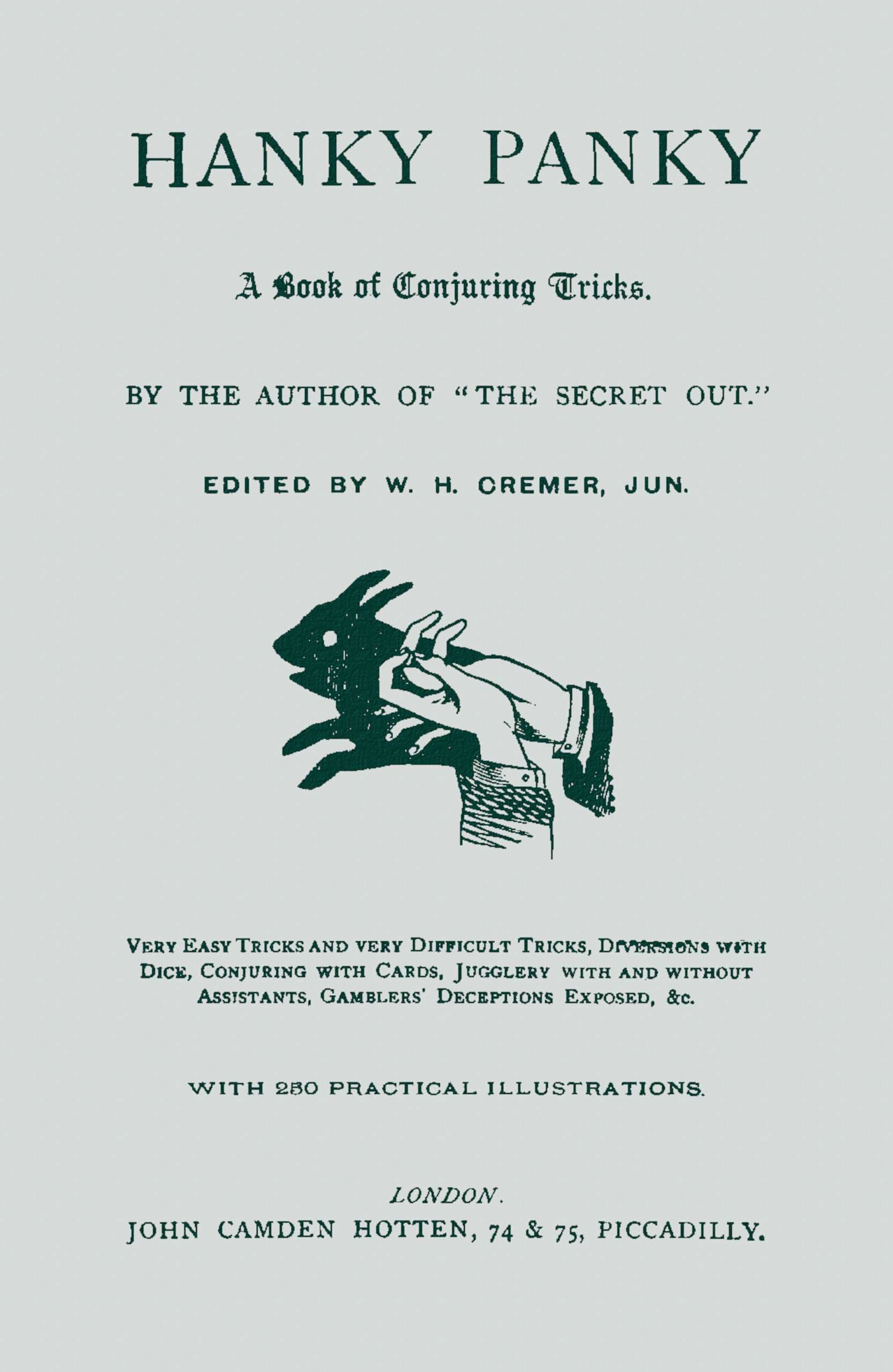 Hanky Panky: A Book of Conjuring Tricks