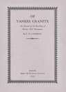 Of Yankee Granite: An Account of the Building of the Bunker Hill Monument