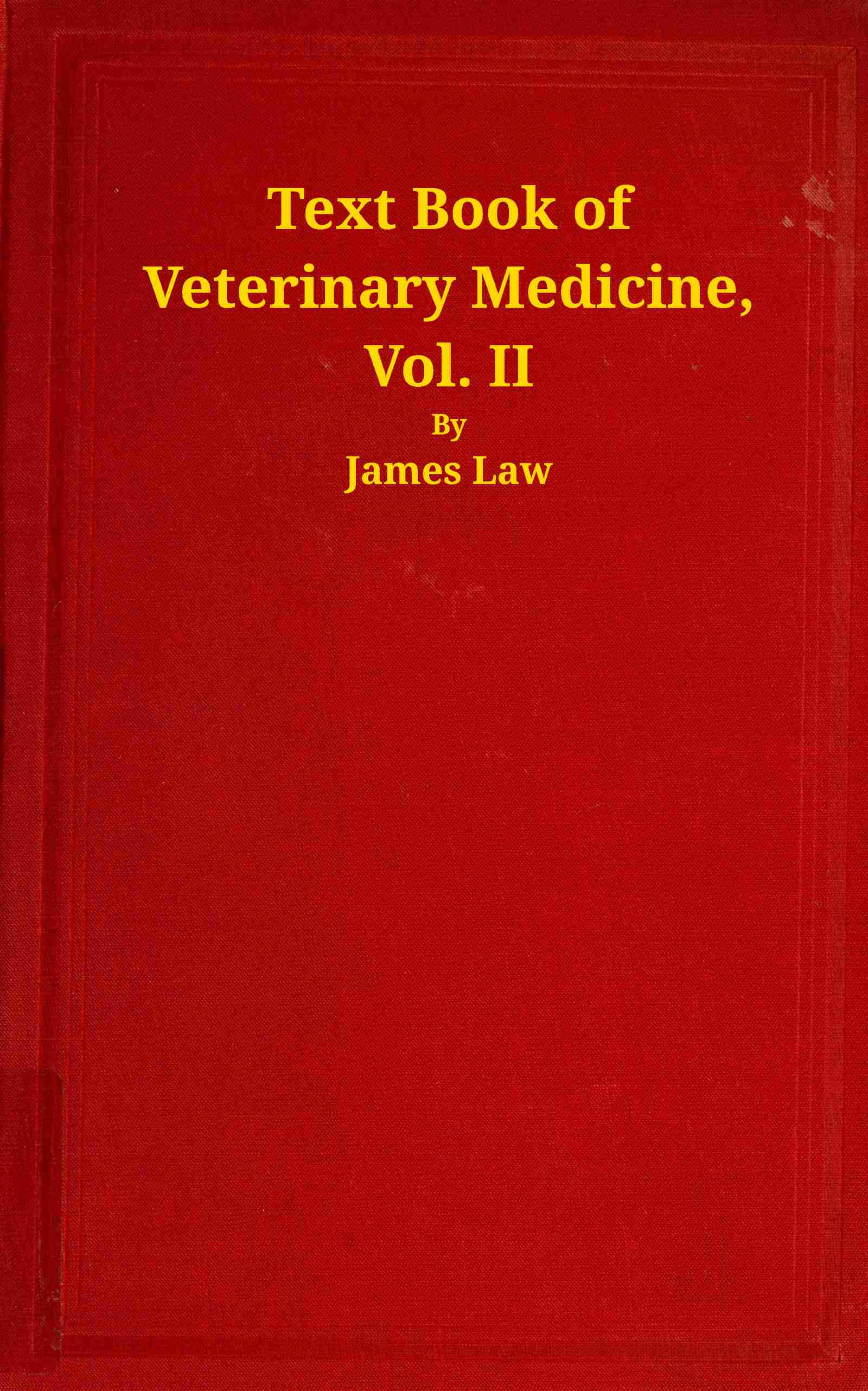 Text Book of Veterinary Medicine, Volume 2 (of 5)