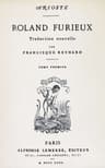 Roland Furieux, Tome 1: Traduction Nouvelle Par Francisque Reynard