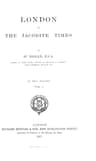 London in the Jacobite Times, Volume I