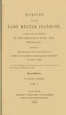 Memoirs of the Lady Hester Stanhope, as Related by Herself in Conversations with Her Physician, Vol. 1 (of 3)
