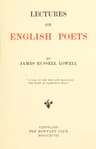 Lectures on English Poets
