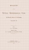Bulletin of the Nuttall Ornithological Club: A Quarterly Journal of Ornithology, Volume VII (1882)