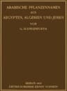 Arabische Pflanzennamen Aus Aegypten, Algerien Und Jemen