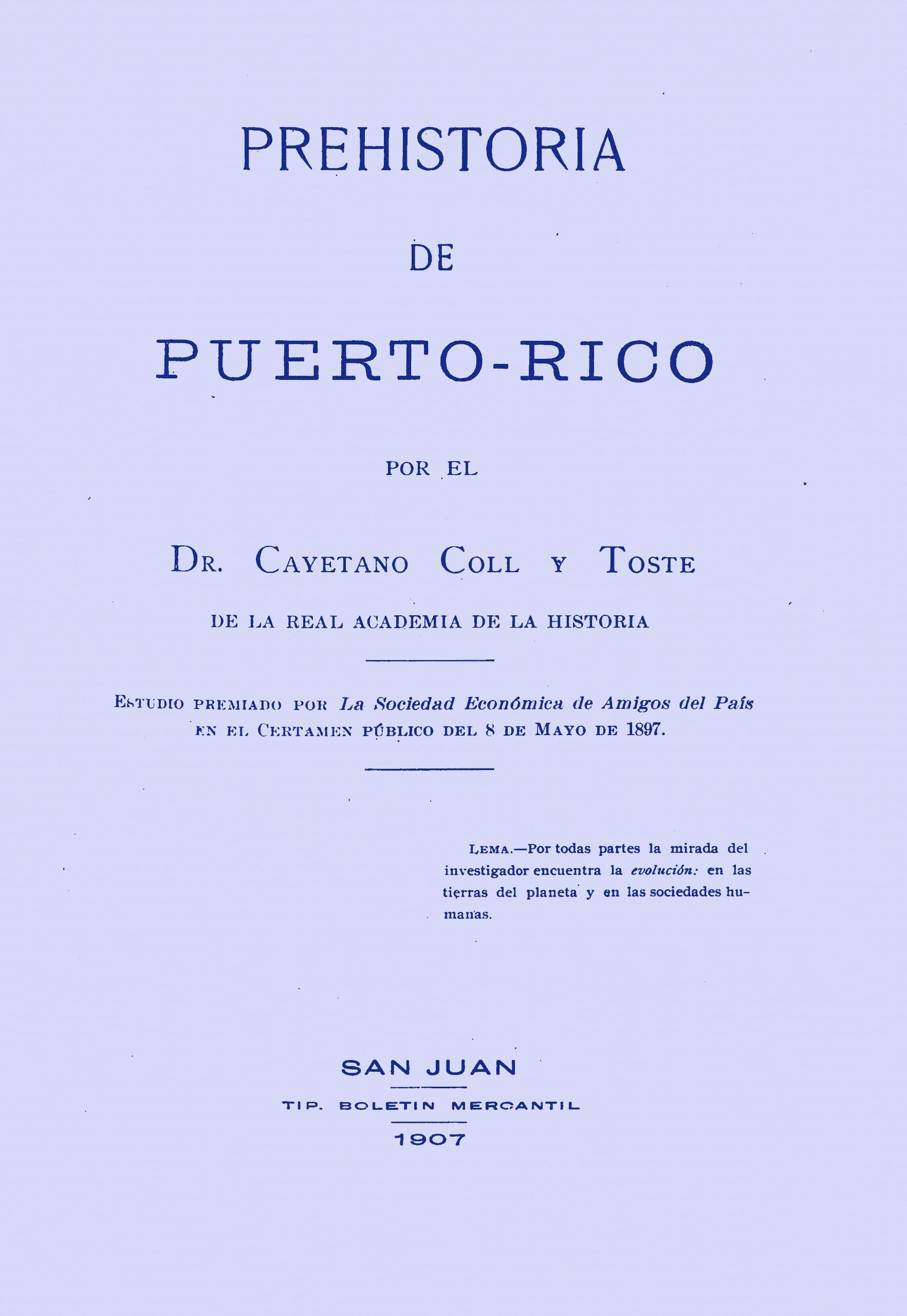 Prehistoria De Puerto-Rico