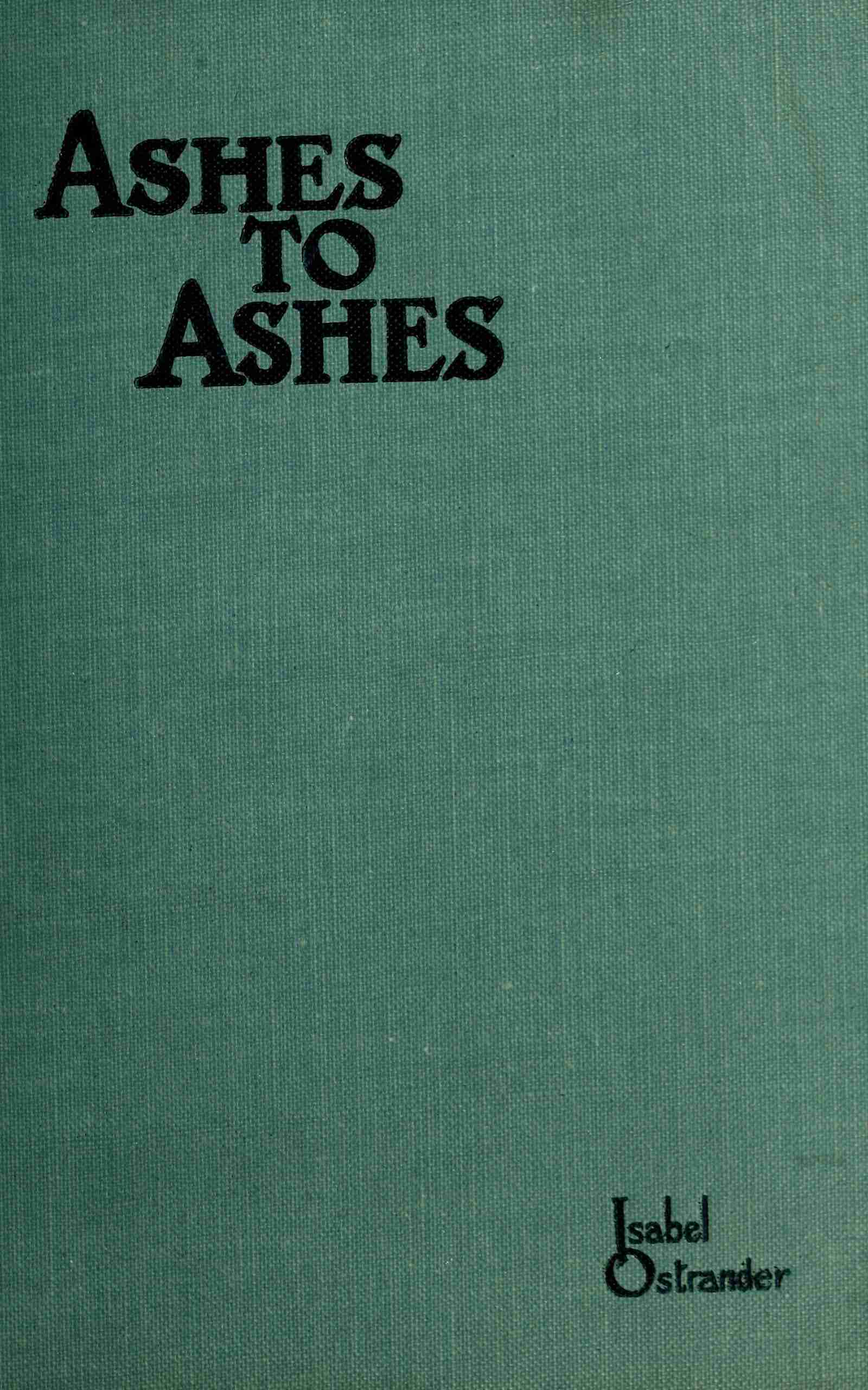 Ashes to Ashes