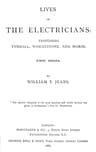 Lives of the Electricians: Professors Tyndall, Wheatstone, and Morse.