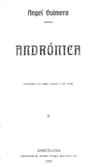 Andrónica: Tragedia En Tres Actes Y En Vers